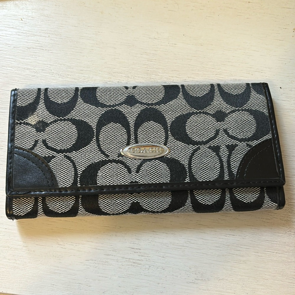 COACH logo wallet